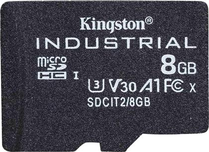 Kingston Industrial microSDHC 8GB Class 10 U3 V30 A1 UHS-I από το e-shop
