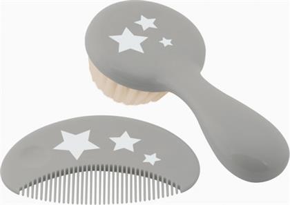Kiokids Σετ Περιποίησης Μαλλιών Βούρτσα-Χτένα Grey από το Spitishop