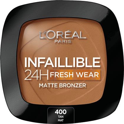 L'Oreal Paris Infallible 24H Fresh Wear Matte Bronzer 400 Tan Dore 9gr από το Pharm24