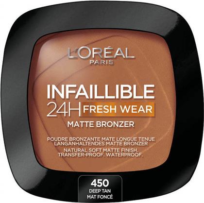 L'Oreal Paris Infallible 24H Fresh Wear Matte Bronzer 450 Tan Deep από το Pharm24