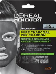 L'Oreal Paris Men Expert Pure Charcoal Purifying Μαύρη Μάσκα Προσώπου για Καθαρισμό 30gr από το Attica The Department Store
