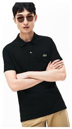 Lacoste Petit Piqué Ανδρικό T-shirt Polo Μαύρο