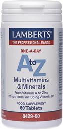 Lamberts A to Z Multivitamins Βιταμίνη για Ενέργεια 60 ταμπλέτες