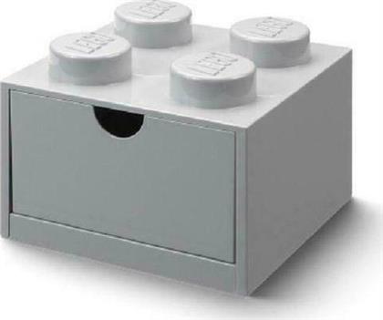 Lego Παιδικό Κουτί Αποθήκευσης από Πλαστικό 4 Knobs Γκρι από το GreekBooks