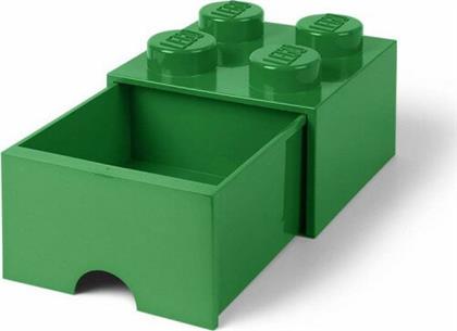 Lego Παιδικό Κουτί Αποθήκευσης από Πλαστικό 4 Knobs Πράσινο 25x25x18cm από το GreekBooks