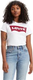 Levi's The Perfect Mineral Γυναικείο Αθλητικό T-shirt Λευκό από το MybrandShoes