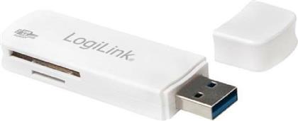 LogiLink Card Reader USB 3.0 για SD/microSD Λευκό από το Public