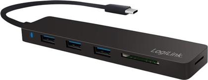 LogiLink USB 3.1 Hub 3 Θυρών με σύνδεση USB-C