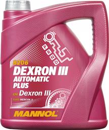 Mannol Λάδι για Αυτόματο Κιβώτιο Ταχυτήτων Αυτοκινήτου ATF Dexron III Red 4lt