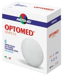 Master Aid Optomed Simplex Οφθαλμικά Επιθέματα σε Λευκό χρώμα 60x52mm 6τμχ