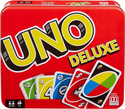Mattel Επιτραπέζιο Παιχνίδι Uno Deluxe Card Game για 2-10 Παίκτες 7+ Ετών