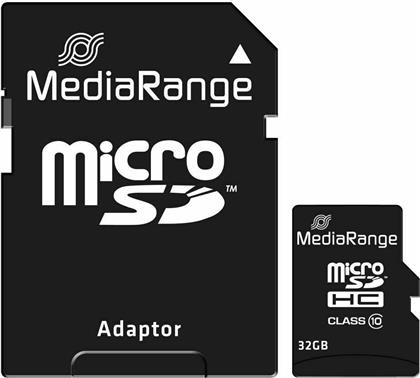 MediaRange MR959 microSDHC 32GB Class 10 A1 High Speed με αντάπτορα