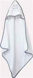 Melinen Βρεφική Κάπα-Μπουρνούζι με Κουκούλα Dream More Λευκή από το Katoikein