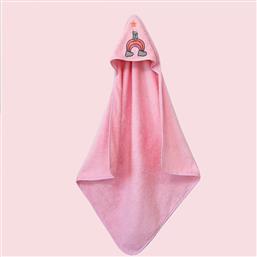 Melinen Βρεφική Κάπα-Μπουρνούζι με Κουκούλα Wish Ροζ από το Katoikein