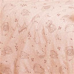 Melinen Βρεφικό Σεντόνι Λίκνου Βαμβακερό Happy Pink 85x110εκ. από το Katoikein