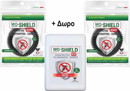 Menarini Mo-Shield Εντομοαπωθητικά Βραχιόλια για Παιδιά Μαύρα 2τμχ & Απωθητικό Υγρό για Κουνούπια & Σκνίπες 17ml από το Pharm24
