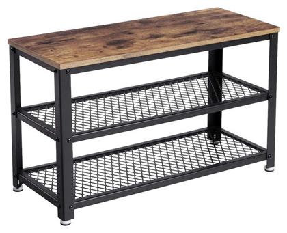 Μεταλλική με 2 Ράφια Μαύρη 73x30x45cm LBS73X - Vasagle