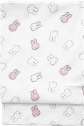 Miffy Πάνα Αγκαλιάς Λευκό-Ροζ 80x80cm