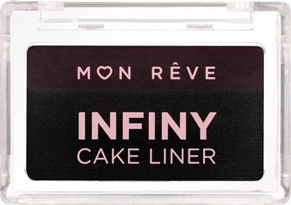 Mon Reve Infiny Cake Liner Water-activated Eyeliner Σε Μορφή Πούδρας Με Απίστευτη Χρωματική Απόδοση 3g - 01 Black & Brown από το Pharm24