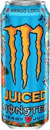 Monster Juice Κουτί Energy Drink Mango Loco με Ανθρακικό 500ml