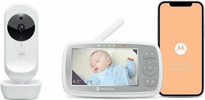 Motorola Ασύρματη Ενδοεπικοινωνία Μωρού VM44 με Κάμερα & Οθόνη 4.3'' με Αμφίδρομη Επικοινωνία & Νανουρίσματα
