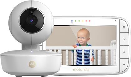 Motorola Ενδοεπικοινωνία Μωρού Με Κάμερα & Ήχο ''MBP-55 '' με Νανουρίσματα & Μελωδίες, Μέτρηση Θερμοκρασίας και Αμφίδρομη Επικοινωνία 5'' 2τμχ από το Plus4u