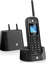 Motorola O201 Ασύρματο Τηλέφωνο με Aνοιχτή Aκρόαση Μαύρο