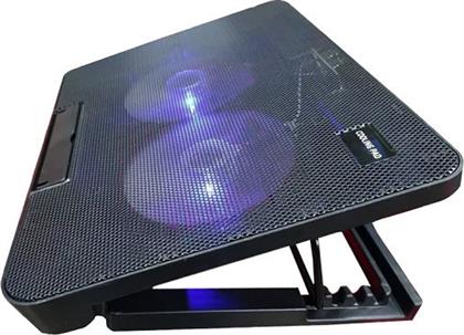 N99 Cooling Pad για Laptop έως 17'' με 2 Ανεμιστήρες και Φωτισμό