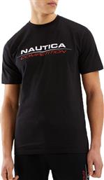 Nautica Ανδρικό T-shirt Μαύρο με Λογότυπο από το Cosmos Sport