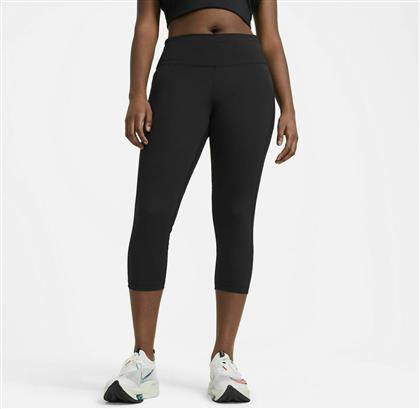 Nike Dri-Fit Fast Running Γυναικείο Capri Κολάν Ψηλόμεσο Μαύρο από το Cosmos Sport