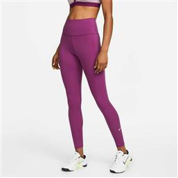 Nike Dri-Fit Training Γυναικείο Μακρύ Κολάν Ψηλόμεσο Sangria/white
