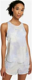Nike Dri-Fit City Sleek Αμάνικη Γυναικεία Αθλητική Μπλούζα Λευκή