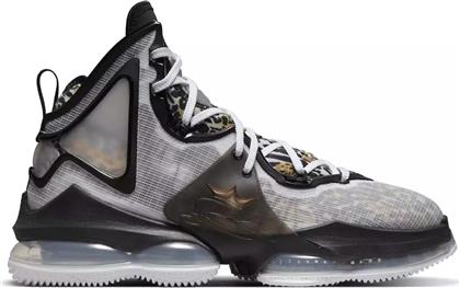 Nike LeBron 19 Ψηλά Μπασκετικά Παπούτσια White / Black / Metallic Gold από το Zakcret Sports