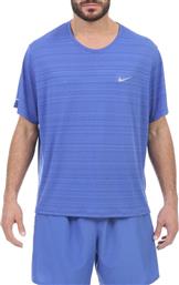 Nike Miler Αθλητικό Ανδρικό T-shirt Dri-Fit Astronomy Blue Μονόχρωμο