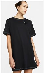 Nike Καλοκαιρινό Mini Αθλητικό Φόρεμα T-shirt Κοντομάνικο Μαύρο από το Cosmos Sport