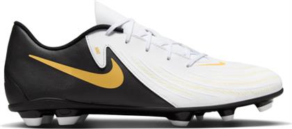 Nike Phantom GX 2 Club FG Χαμηλά Ποδοσφαιρικά Παπούτσια με Τάπες Λευκό / Metallic Gold Coin / Μαύρο