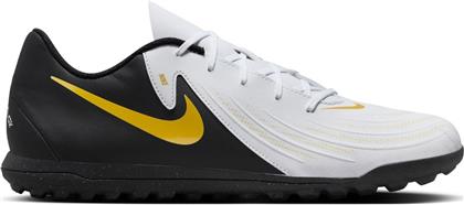 Nike Phantom GX II Club TF Χαμηλά Ποδοσφαιρικά Παπούτσια με Σχάρα Λευκό / Metallic Gold Coin / Μαύρο