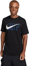 Nike Sportswear Ανδρικό T-shirt Μαύρο με Λογότυπο από το SportsFactory