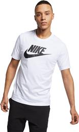 Nike Icon Futura Ανδρικό Αθλητικό T-shirt Κοντομάνικο Λευκό