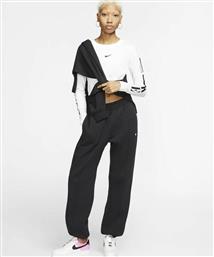 Nike Sportswear Essential Ψηλόμεσο Παντελόνι Γυναικείας Φόρμας με Λάστιχο Μαύρο Fleece