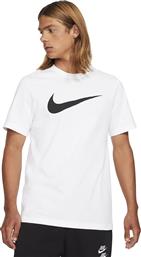 Nike Sportwear Icon Swoosh Ανδρικό T-shirt Λευκό με Λογότυπο