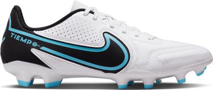 Nike Tiempo Legend 9 Club FG/MG Χαμηλά Ποδοσφαιρικά Παπούτσια με Τάπες White / Baltic Blue / Pink Blast / Black