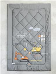 Nima Παιδικό Πάπλωμα Μονό με Γέμιση Microfiber Γκρι 160x240εκ. από το Spitishop
