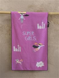 Nima Super Girls Παιδική Πετσέτα Θαλάσσης Λιλά 140x70εκ. από το Designdrops