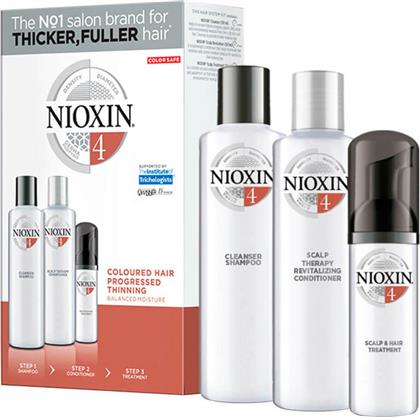 Nioxin 3-Part System Trial Kit 4 Σετ Περιποίησης Μαλλιών κατά της Τριχόπτωσης με Σαμπουάν 3τμχ από το Pharm24