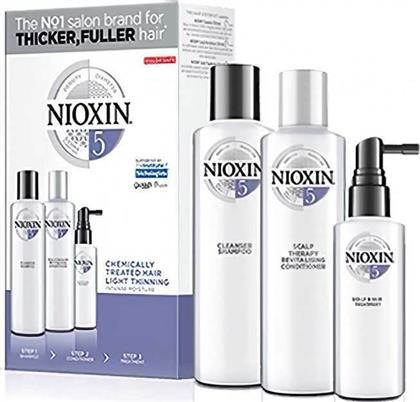 Nioxin System 5 Trial Kit Σετ Θεραπείας Μαλλιών με Σαμπουάν 3τμχ από το Pharm24