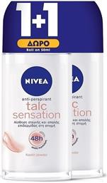 Nivea Talc Sensation Anti-perspirant Αποσμητικό 48h σε Roll-On 2x50ml από το Pharm24