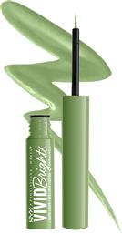 Nyx Professional Makeup Vivid Brights Πινέλο Eye Liner 02 Chosted Green 2ml