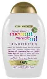 Damage Remedy + Coconut Miracle Oil Conditioner Αναδόμησης/θρέψης για Όλους τους Τύπους Μαλλιών 385ml OGX από το Pharm24