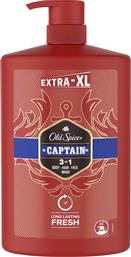 Old Spice Captain 3in1 Αφρόλουτρο σε Gel για Άνδρες για Μαλλιά , Πρόσωπο & Σώμα 1000ml από το Pharm24